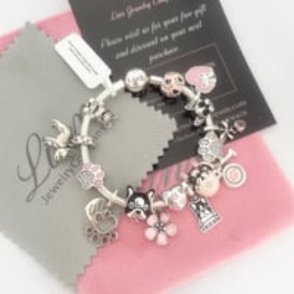 Linx Snake Chain Bracelet with French Bulldog - Picture 5 of 6